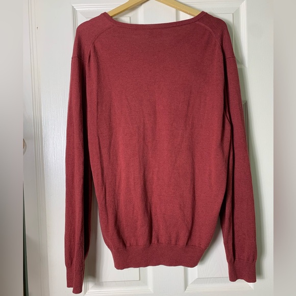 J Crew | Men’s V Neck Cotton Nylon Merino Wool Blend Sweater - XL - Picture 2 of 4